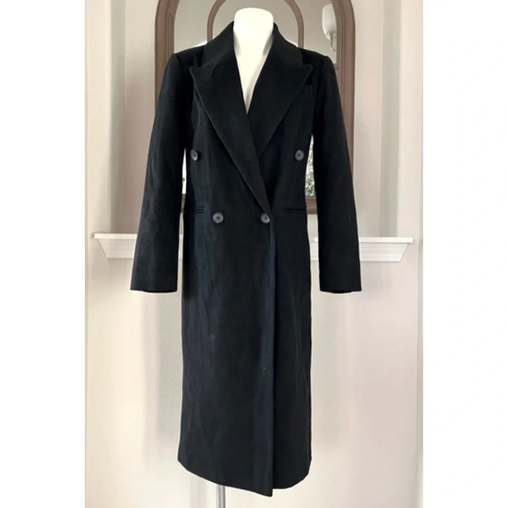 NEW Avec Les Filles ColorBlock Trench Coat, Black Red Camel Size S Retail ~ $500 - Picture 4 of 17